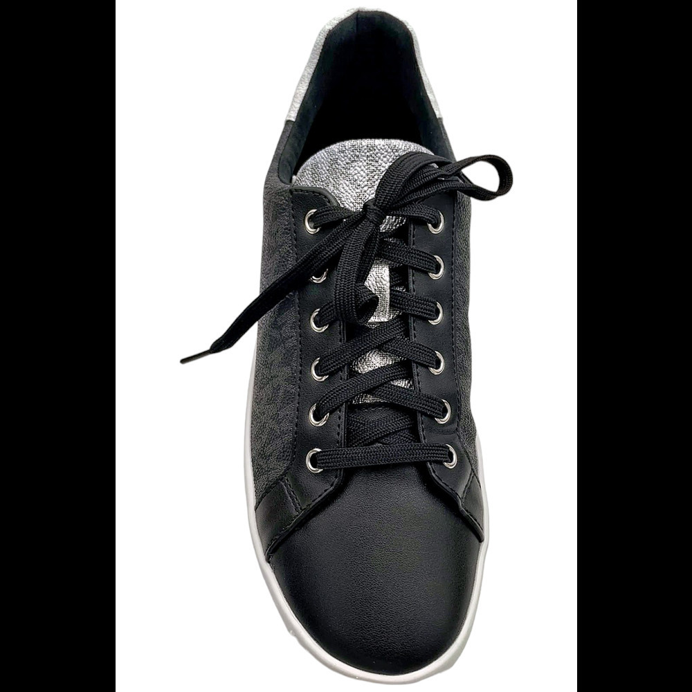 Michael Kors Women's Poppy Color-Block Logo Sneaker Black - Medium - Picture 2 of 3